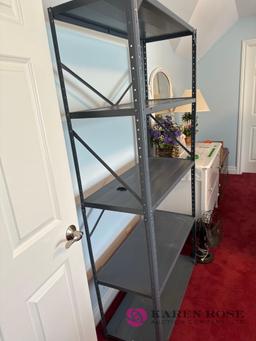 upstairs 6 foot metal shelf