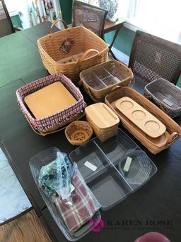 7- Longaberger baskets /extra pieces