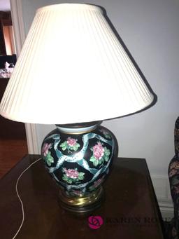 Flowered lamp -living rm