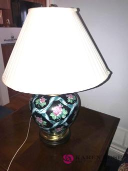 Flowered lamp -living rm