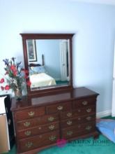 Pennsylvania house bedroom outfit full size bed/mattress/headboard bedding on bed night stand/