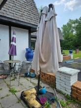 Large patio umbrella with base needs new cloth