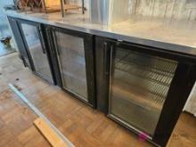 90 inch true glass door cooler