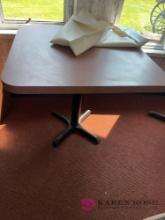 Table with cover 32 in x 32 in