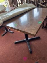 table with cover 32 in x 32 in