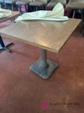 Table with cover 30 in x 30 in