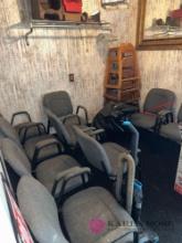 9- chairs /high chairs/booster chairs/sweeper