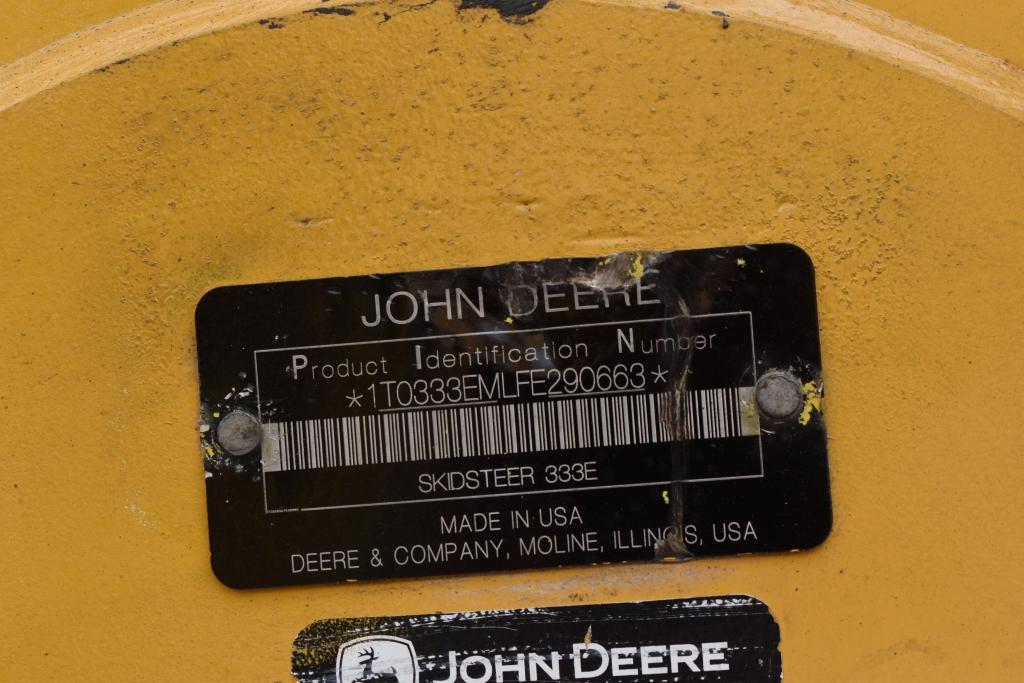 John Deere 333E Skidloader