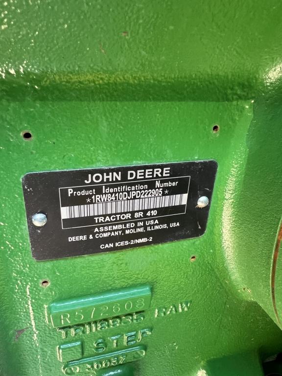 John Deere 8R 410 Tractor, 2023