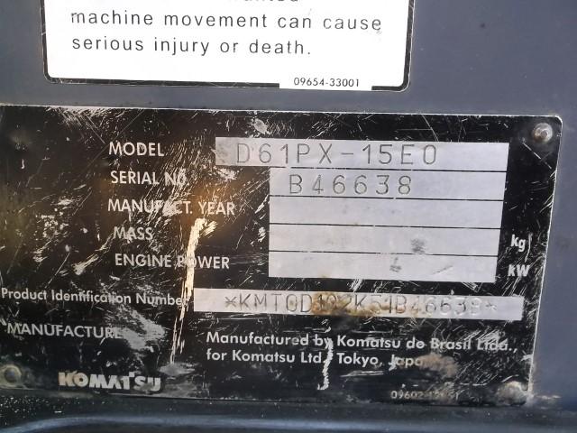 2011 Komatsu D61PX-15EO dozer