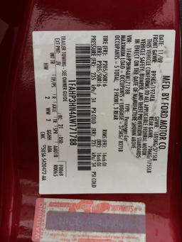 2010 FORD FOCUS RED-RECON TITLE