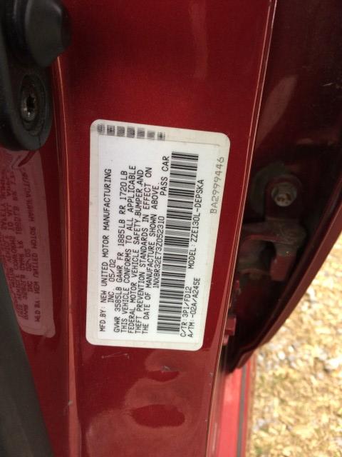 2003 TOYOTA COROLLA RED