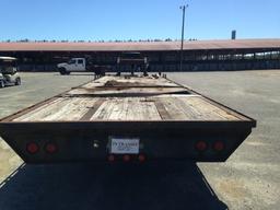 2000 28FT Gooseneck dual axle equipment trailer