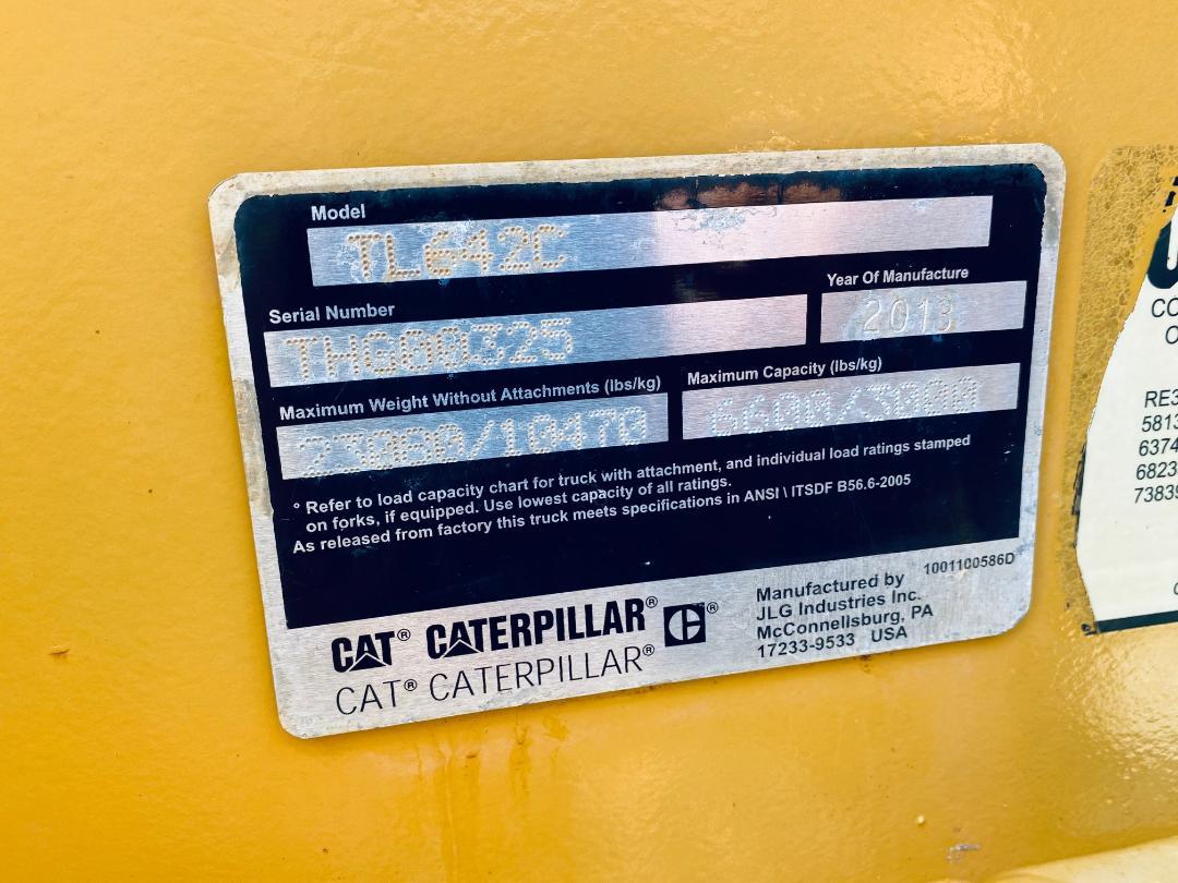 2013 CAT TL642C Telehandler