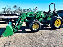 2016 John Deere 5055E diesel tractor