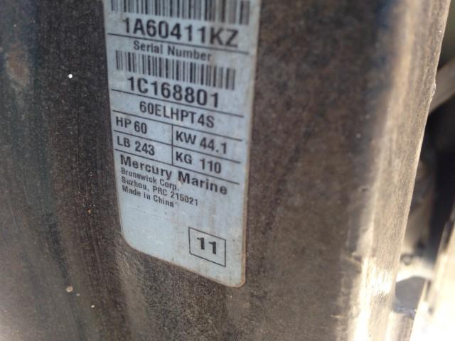 2012 SOUTHFORK ALUMINUM BOAT, MOTOR, TRAILER