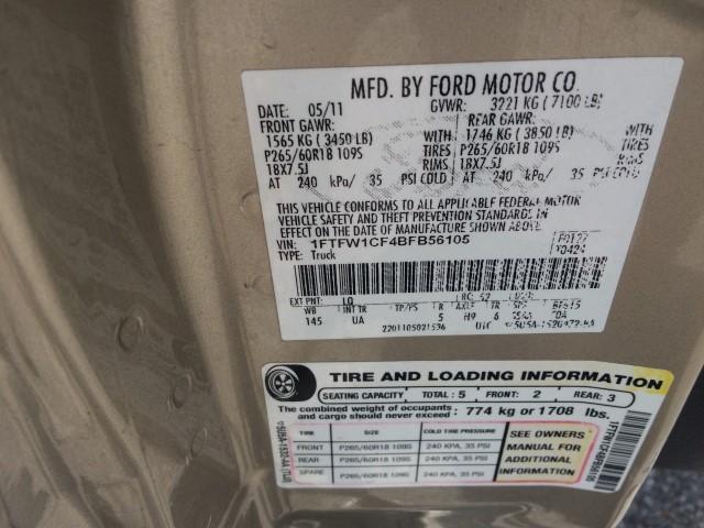2011 FORD F150