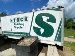 24’ truck van dry box used for storage