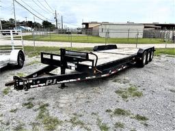 2017 PJ bumper hitch 26’ x 83” tilt trailer