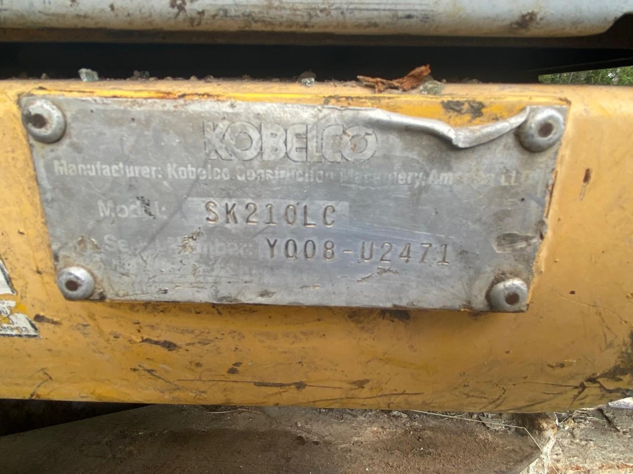 2006 Kobelco SK210LC excavator