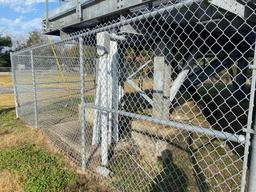 6' chainlink fence w/gate, approx 100'