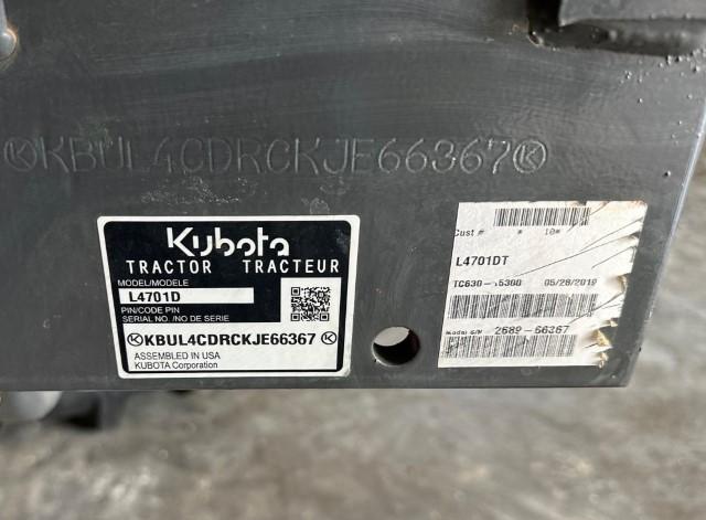 2019 Kubota L4701D diesel tractor
