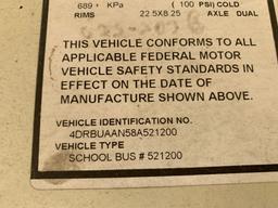 2008 International 78 passenger bus inop