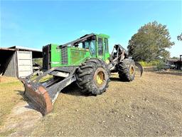John Deere 748H articulating grapple skidder