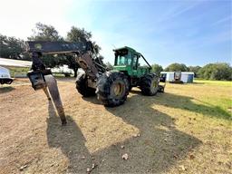 John Deere 748H articulating grapple skidder