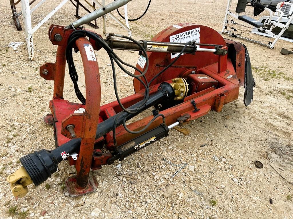 Shaver SC-50 stump grinder, 3-point hitch