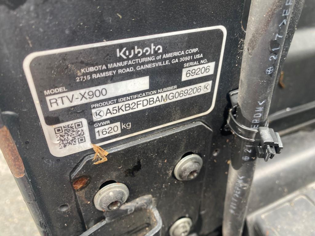 2021 Kubota TV X900 SIde by Side