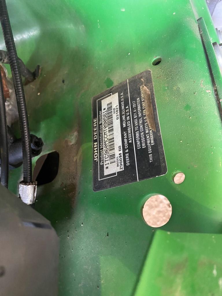2021 John Deere Z960M zero turn mower