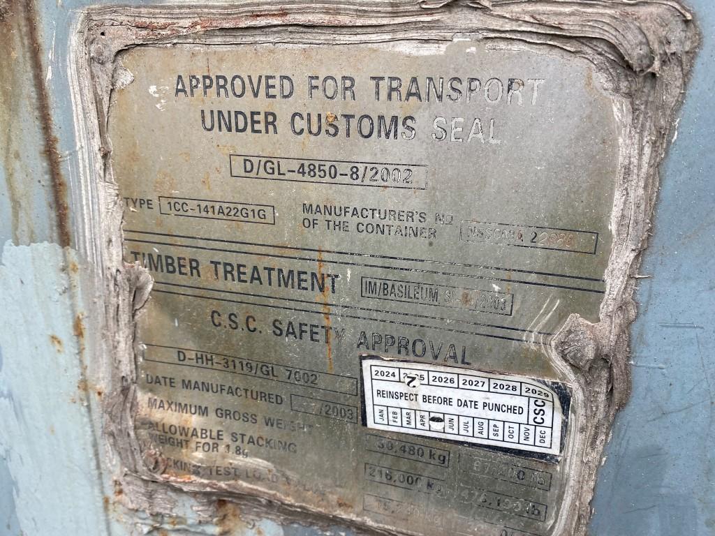 Used standard storage container