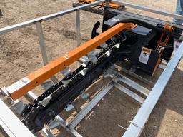 Unused 2024 Skid Steer Trencher Attachment