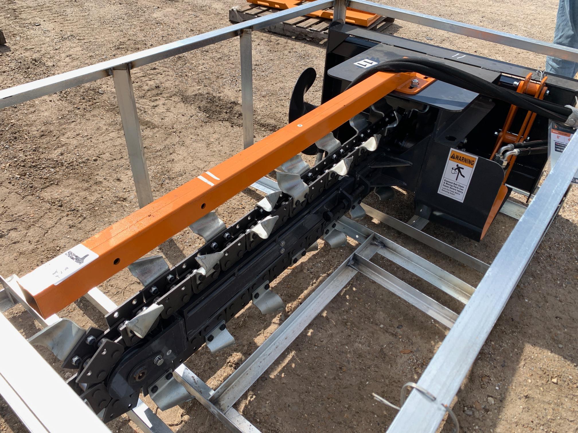 Unused 2024 Skid Steer Trencher Attachment