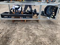 Unused 2024 Skid Steer Auger Drive & Bit