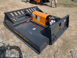 Unused 2024 Skid Steer Brush Cutter Attachment