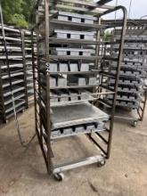 28.5" x 36" rolling oven in load stainless rack