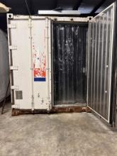8'x40' Reefer container freezer with air curtain, analog