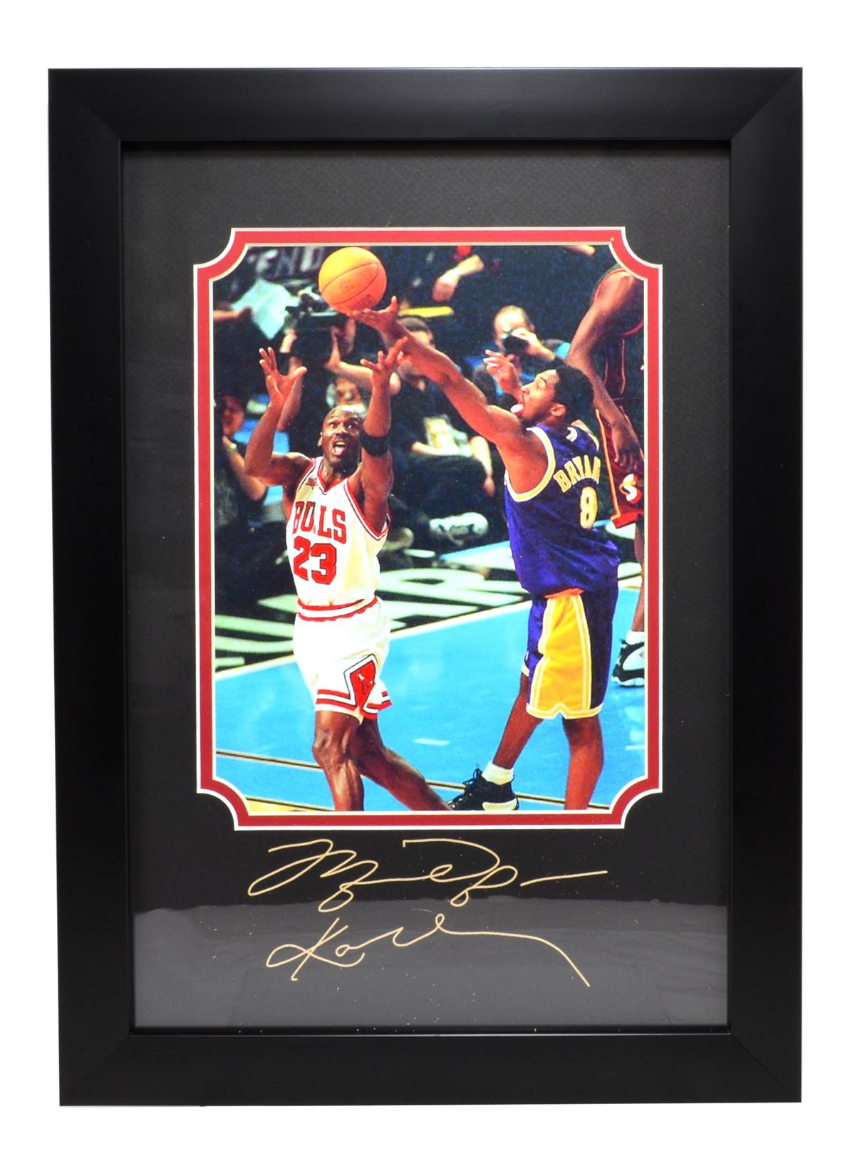 Rare Plate Signed Jordan And Kobe Photo Great Memorabilia