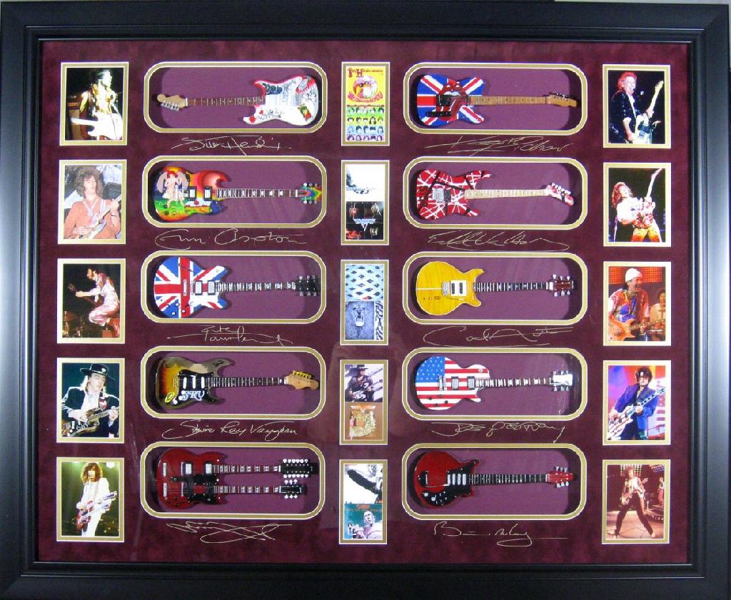 *Rare Laser Engraved Signed Rock and Roll Legends