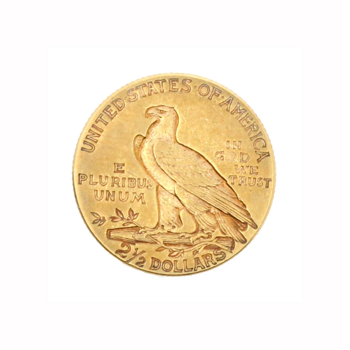 Rare 1915 $2.50 U.S. Indian Head Gold Coin