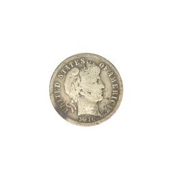 1916 Barber Head Dime Coin