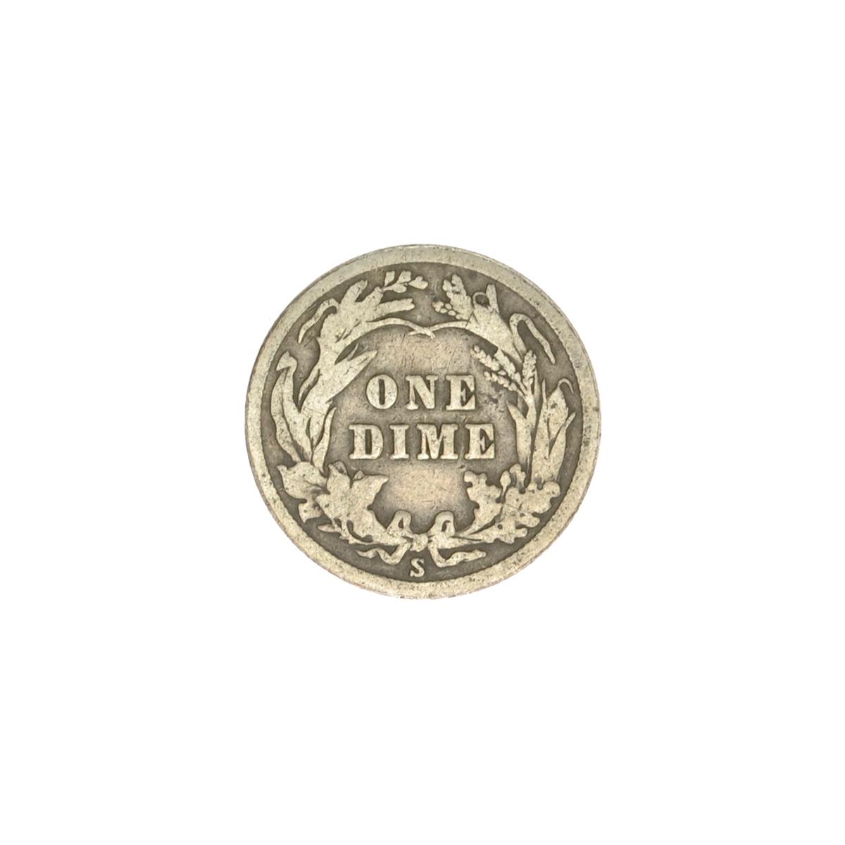 1916 Barber Head Dime Coin