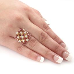 APP: 4.9k *5.98ctw Ruby and 0.89ctw Diamond 14K Yellow Gold Ring (Vault_R9_22977)