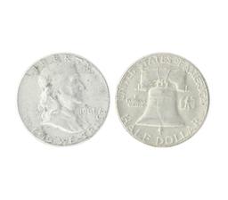 1961 U.S. Benjamin Franklin Half Dollar Coin