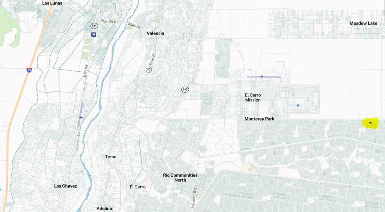 Valencia County Platted Subdivision Lot near Albuquerque New Mexico with Low Monthly Payments!