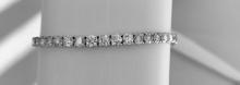 18KT White Gold, Custom Made 10.00CT Round Brilliant Cut Diamond Bracelet (VGN A-46)