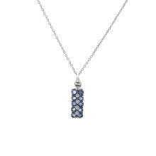 Sapphire Sterling Silver Pendant