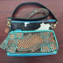 MYRA TAMBRINA FALLS LEATHER AND HAIRON BAG